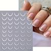 3D металлическая французская полосатая наклейка для ногтей золотые серебряные линии простой слайдер DIY маникюрные аксессуары