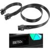 Двойной кабель питания GPU PCI-E для Corsair 8-pin на 6+2PIN Модульный кабель питания видеокарты Кабель-адаптер питания "папа" Совместим с ARESGAME Thermaltake