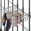 8/10 Clips Socks Drying Rack Stainless Steel Laundry Hanger Durable Clothes Hanger  Indoor