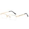 Metal Half Frame Prescription Eyeglasses Men Blue Light Blocking Nearsighted Glasses Male 0 -0.5 -0.75 -1.0 To -6.0