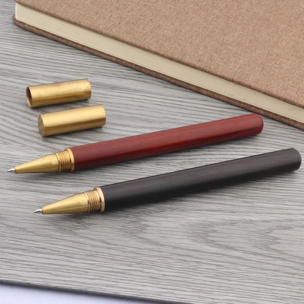 Office Supplies Ballpoint Black Refill Wood Rollerball Pen Brass Pen Metal Gel Pen Roller Ball Pen