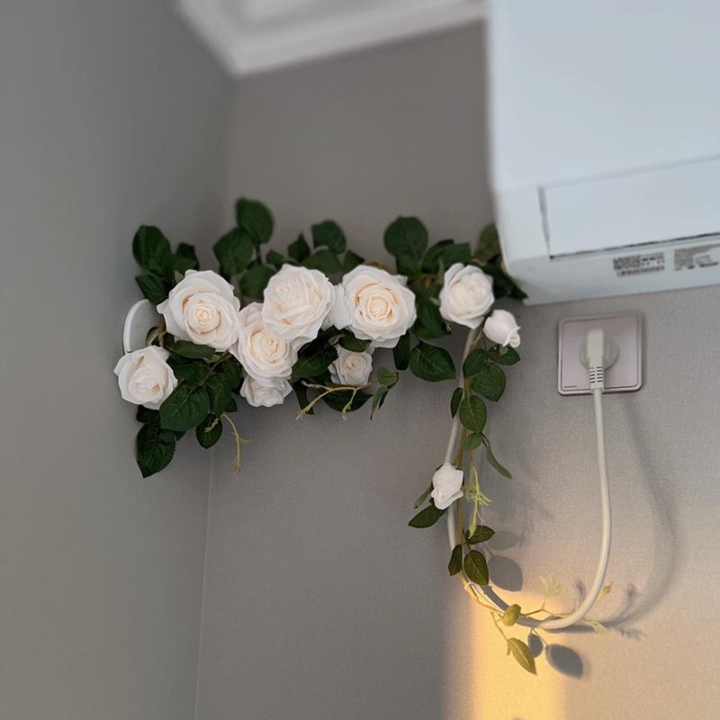 Искусственная розовая цветочная лоза 180 см, искусственная розовая гирлянда, шелковые цветы, свадебный декор, фон для вечеринки, арка, цветочная гирлянда для домашнего подвесного декора, 1 шт.