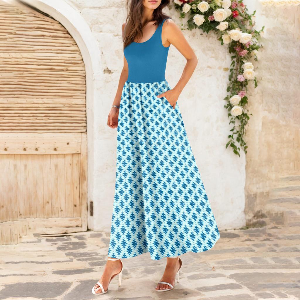 Women's Flowing Dresses Women's Summer Dresses Casual Long Dresses Cute Floral Long Dresses