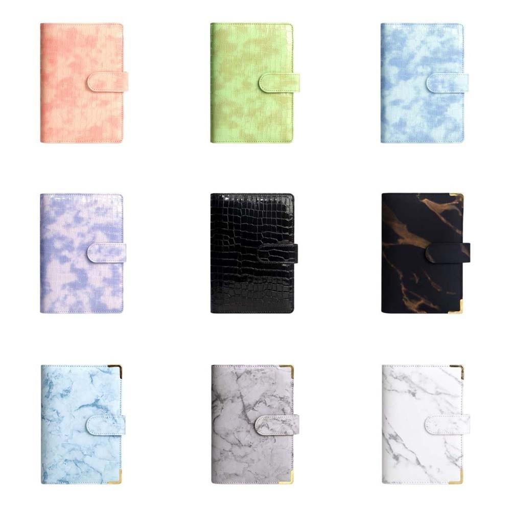 Faux Leather Savings Challenges Book Marbling/Leopard Print Mini Budget Binder Save Money