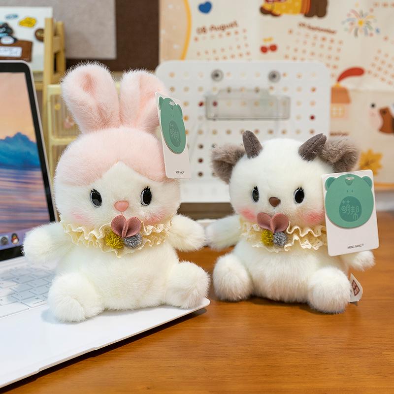 New Style of Breast Pupp Cute Table with Rabbit Little Devil Doll Birthday Gift Cart Decoration Plush Toy