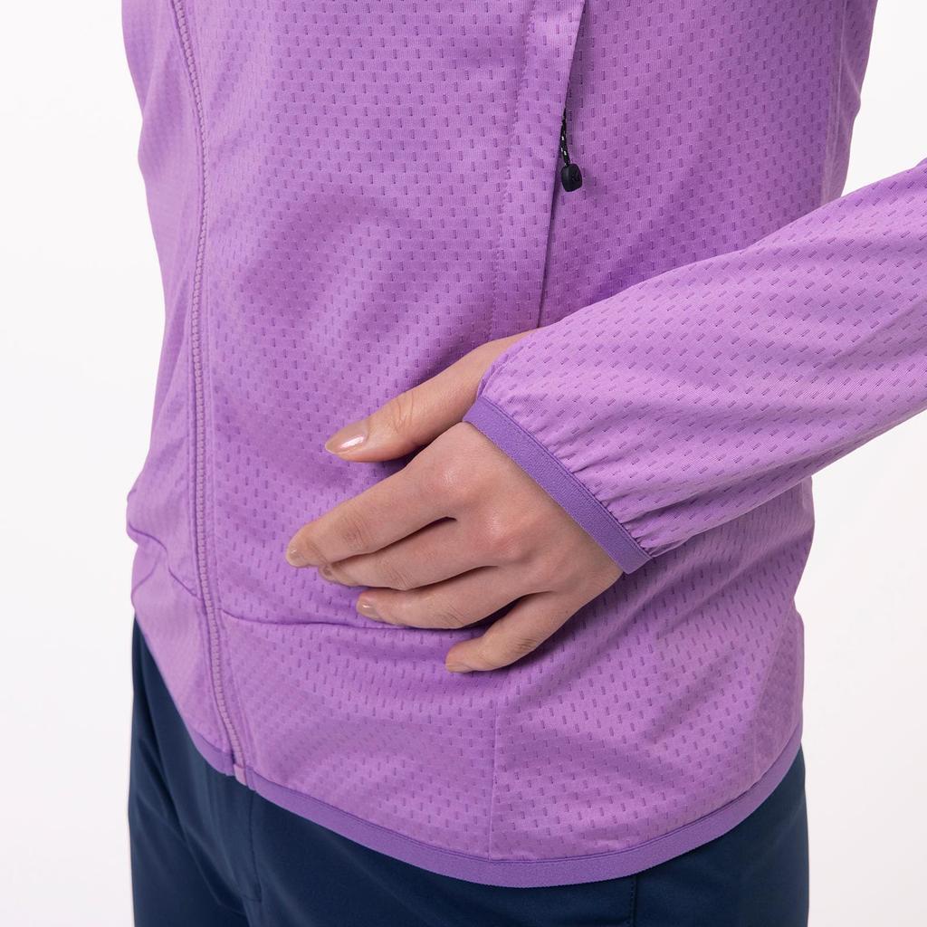 Толстовка с капюшоном из флиса и сетки для скалолазания MIDDLER MESH HOODIE W Sapphire [Millet] женская (НОВЫЙ ЛОГОТИП)