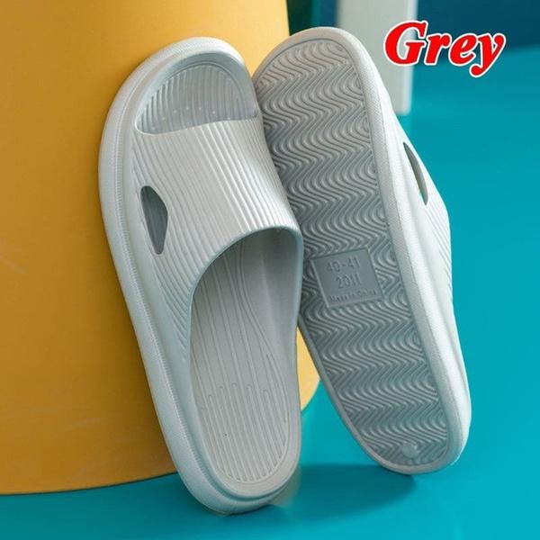 Супер мягкие домашние тапочки для пар, домашние нескользящие сандалии, летние нескользящие тапочки для душа на толстой подошве для ванной и душа для женщин и мужчин