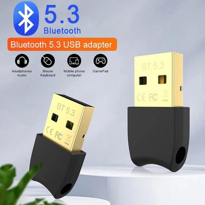 USB Bluetooth 5.3 адаптер передатчик приемник беспроводной USB Bluetooth аудио адаптер Bluetooth Dongle для ПК Компьютер Ноутбук