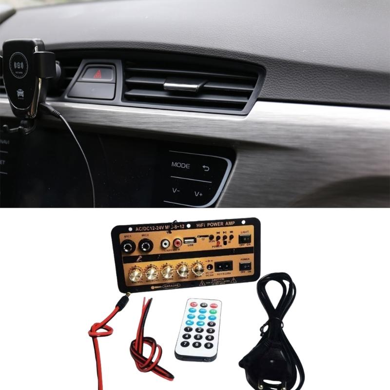 Автомобильный Домашний Аудио Усилитель Модуль Выход Совместимый с Bluetooth 4.2 Технология Поддерживает USB Карту Памяти FM Радио Плейбеки