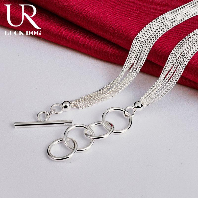 Ожерелье из стерлингового серебра 925 пробы с маленькими бусинами и виноградом, модные свадебные украшения