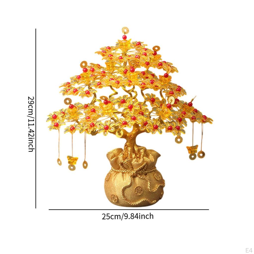 Денежное дерево по фен-шуй, набор для самостоятельной работы, искусственное украшение, подарок на день рождения, декоративная столешница