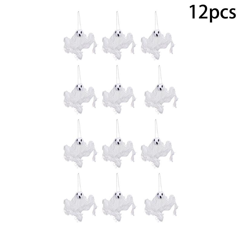 6/12/24 шт. Баннер с привидениями на Хэллоуин, подвесной декор, жуткий реквизит с привидениями для вечеринки, украшение на Хэллоуин