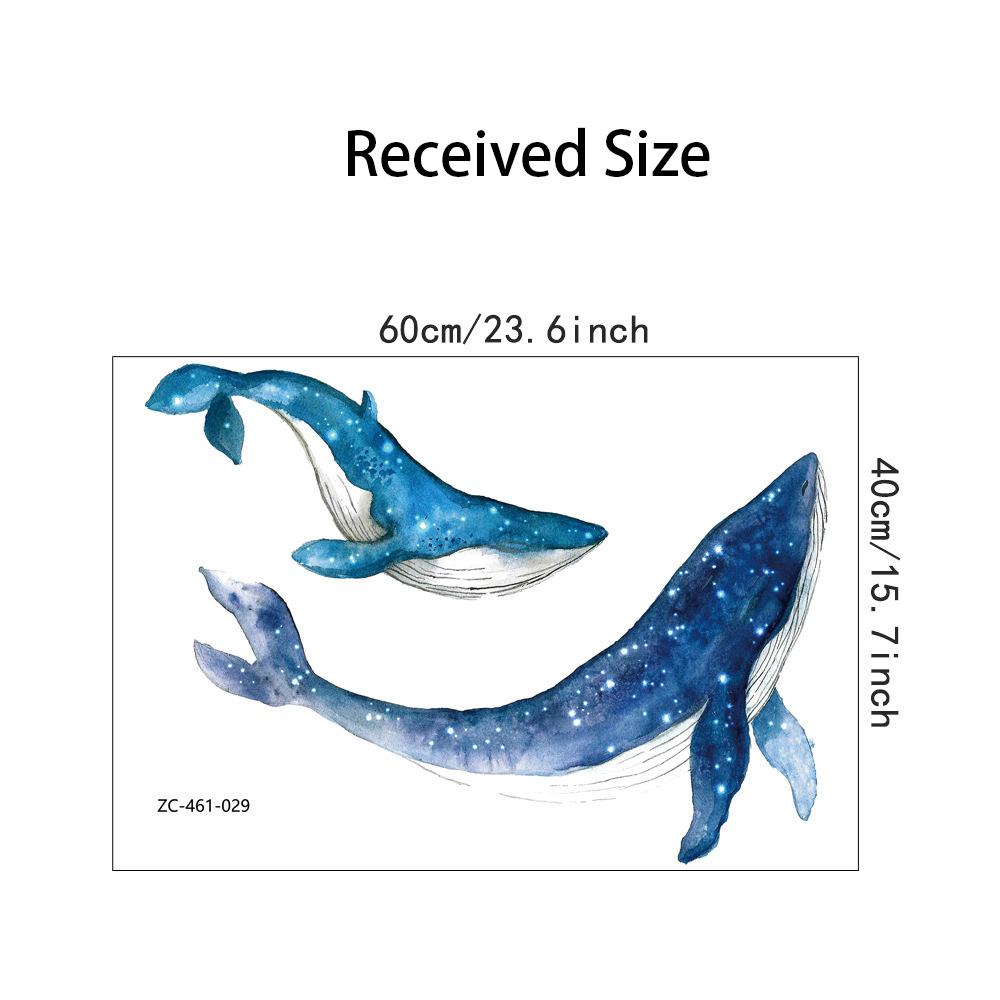 Морские животные Кит Наклейки на стену Дом Спальня Гостиная Украшение