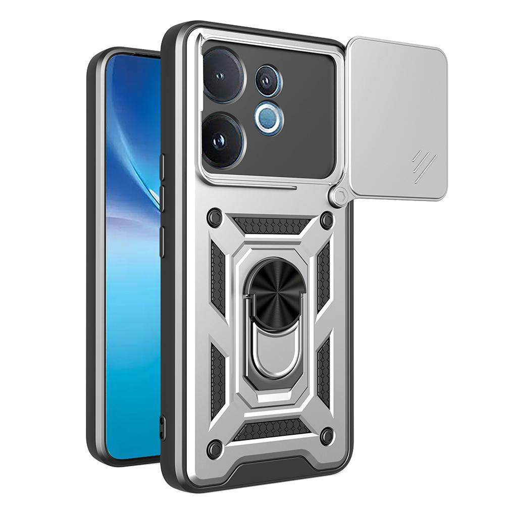 Armor Funda для VIVO V60 5G Чехол Крышка Сдвижная Защита Камеры Кольцо-Держатель Подставка Ударопрочная Задняя Крышка