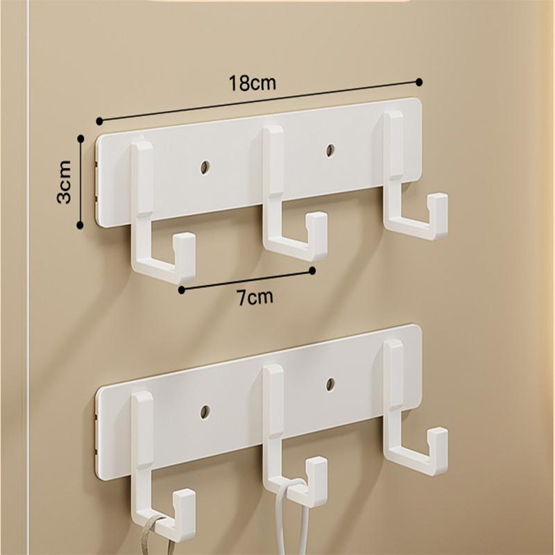 Крючок для одежды Настенный настенный шкаф для тестирования Полотенце Ванная комната На стене даже ряд Бесплатный удар за дверью Крючок для одежды в ванной комнате