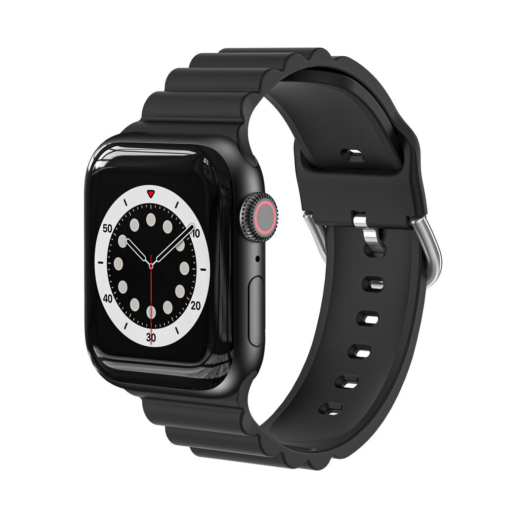 Силиконовый ремешок для Apple Watch, ремешок для часов 44 мм, 45 мм, 42 мм iWatch 40 мм, 38 мм, 41 мм, ремешок для часов Correa, браслет, Apple Watch Serie 7, 3, 5, 6 se