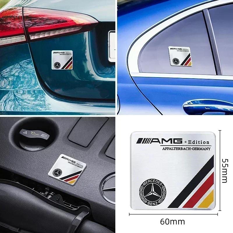 BTY4 1Pcs 3D Metal Stickers Car Body Trunk Decal For Mercedes Benz W203 W204 W205 W206 W176 W177 W212 W213 X156 X253 W117 W118
