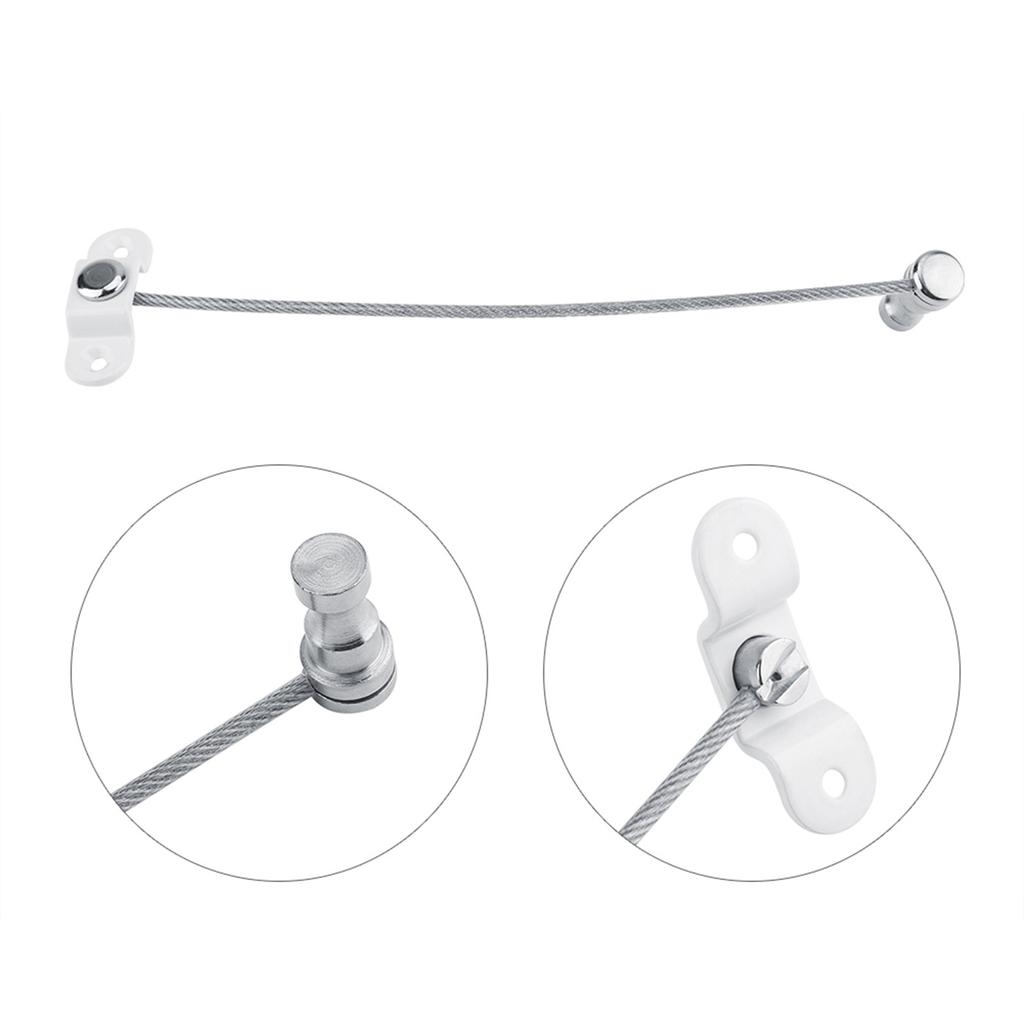 Безопасность детей, ограничитель открывания окон и дверей, тросовый замок 19 см, гибкий провод, белый