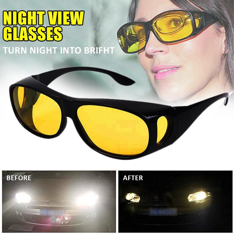 Новые 1 шт. солнцезащитные очки ночного видения с антибликовым покрытием, желтые тонированные очки для вождения пилота