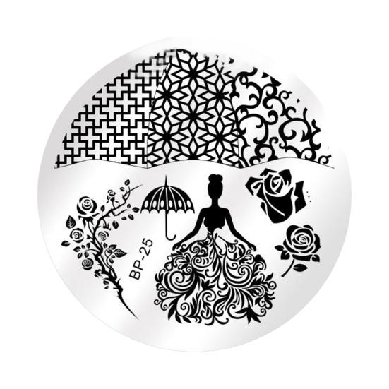 Шаблон для деликатной печати. ​​Бумага с нежным узором своими руками.