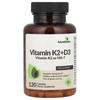 Vitamin K2 + D3, Contains Vitamin K2 In Mk-7 Form, 120 Capsules