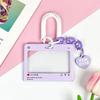 Dialog Box Transparent Card Cover Student Cartoon Slider Card Pack Game Card ID Campus Access Card Card Set Pendant Anti-lost Card Holder