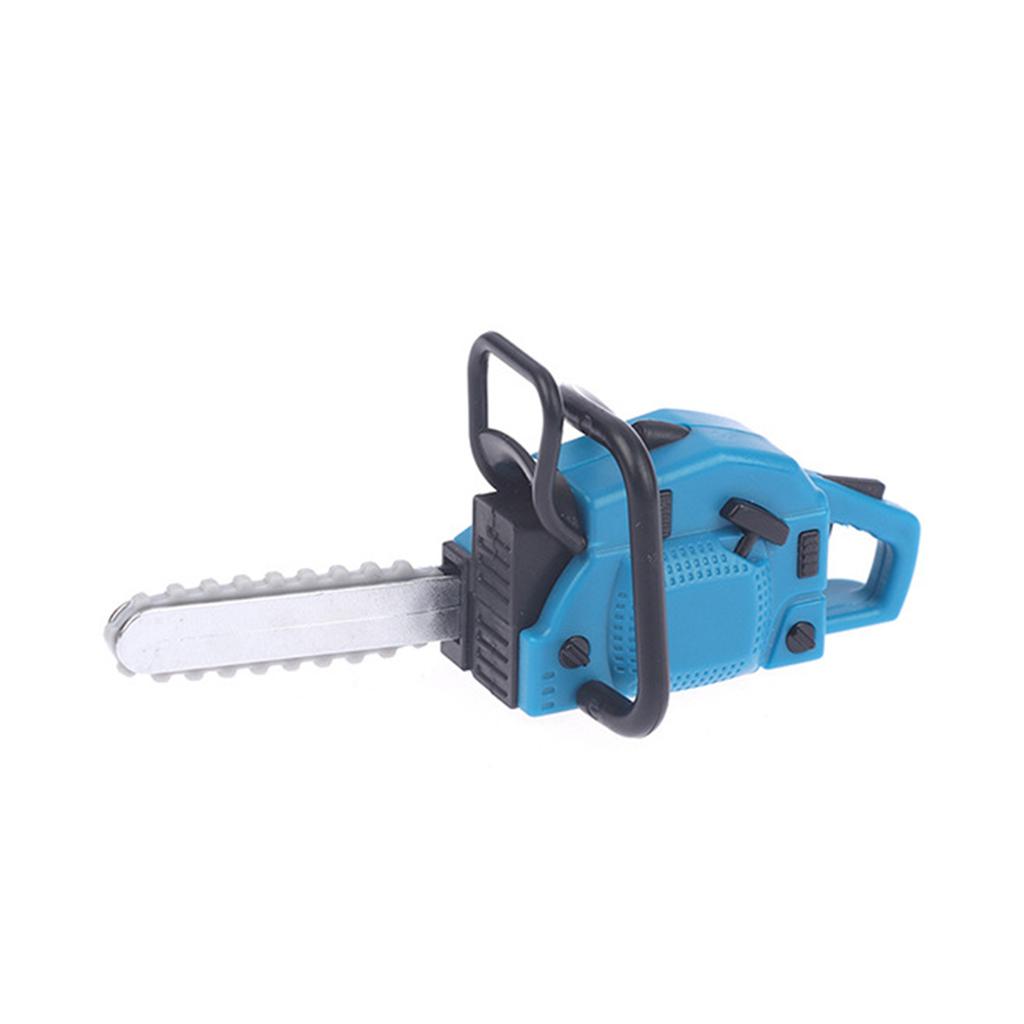 Маленькая газонокосилка для кукольного сада, демонстрационная миниатюрная бензопила, мебель для кукольного домика 1/12, украшения для кукольного домика