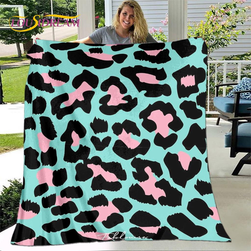 Классическое одеяло с леопардовым принтом, фланелевое одеяло, теплое одеяло для гостиной, спальни, кровати, дивана, подарок для путешествия