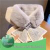 Newcomer Discount: Women's Plush Rabbit Hair Neck Warmer - Cute & Versatile Scarf for Autumn/Winter