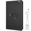 25.59" Tall Wall Safe 3-Tier Hidden Safe with Keypad Shelves & Key Holders