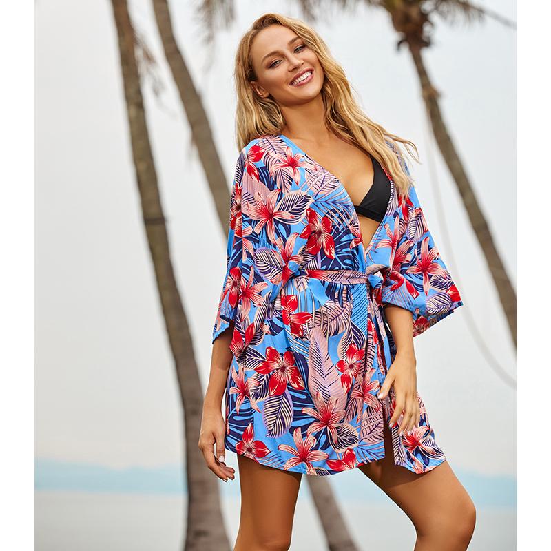 Хлопковое пляжное накидка, кафтаны, саронг, накидки на купальный костюм, пляжное парео, купальник, накидка, женская одежда для купания, пляжная туника #