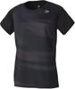 Футболка Dunlop Tennis Wear Badminton с коротким рукавом, впитывающая влагу, быстросохнущая DAP1460W 2024FW, черная, размер M [DUNLOP], женская
