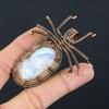Подвеска-паук из натурального радужного лунного камня, медная проволока, 2,56 дюйма, M1b28