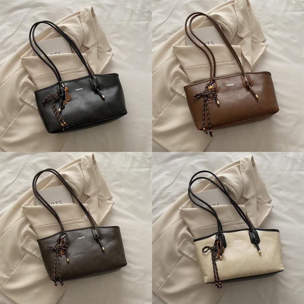 Stylish Large Capacity Tote Bag For Women In Chic Retro Design With Multiple Color Options