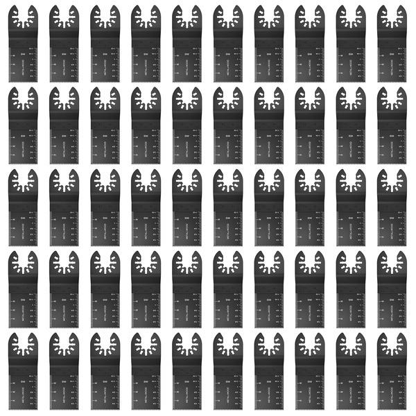 Новые более прочные 50 шт., 34 мм, грубые пилы из углеродистой стали, биметаллические прямые древесные смеси, осциллирующий многофункциональный набор электроинструментов