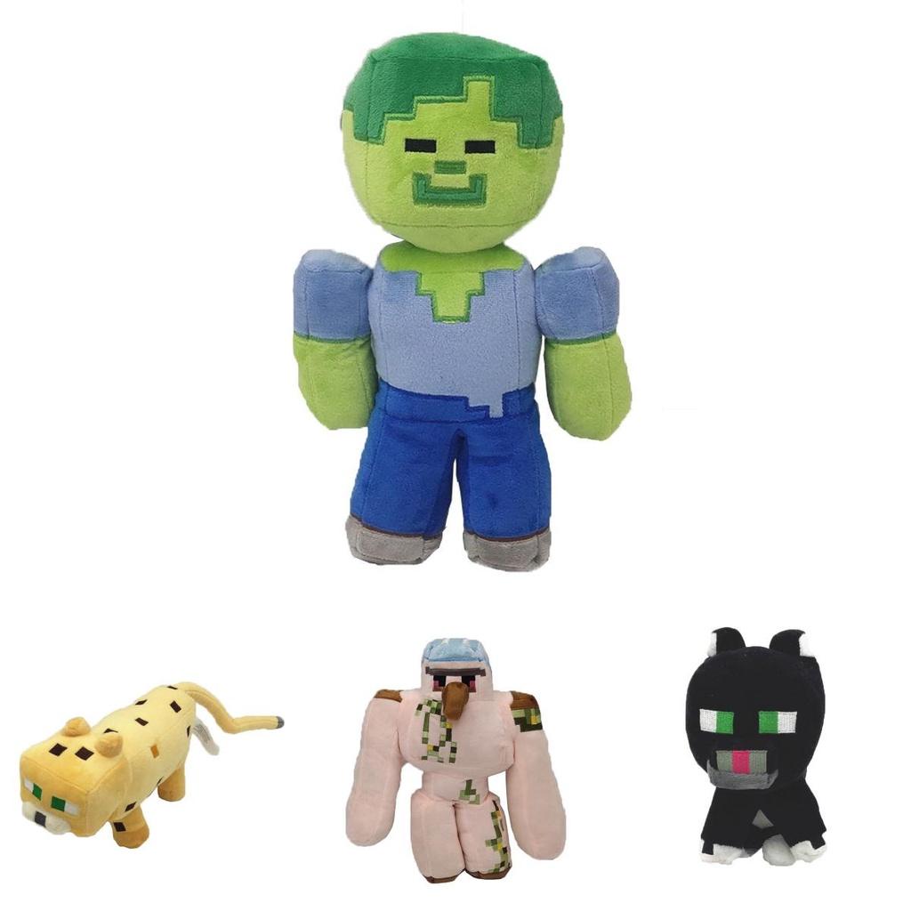 Очаровательные плюшевые игрушки Minecraft с мягкими персонажами Крипера, Эндермена и Волка