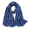 180*80cm Musical Note Print Scarf Cotton Voile Musical Note Floral Wrap  Ladies