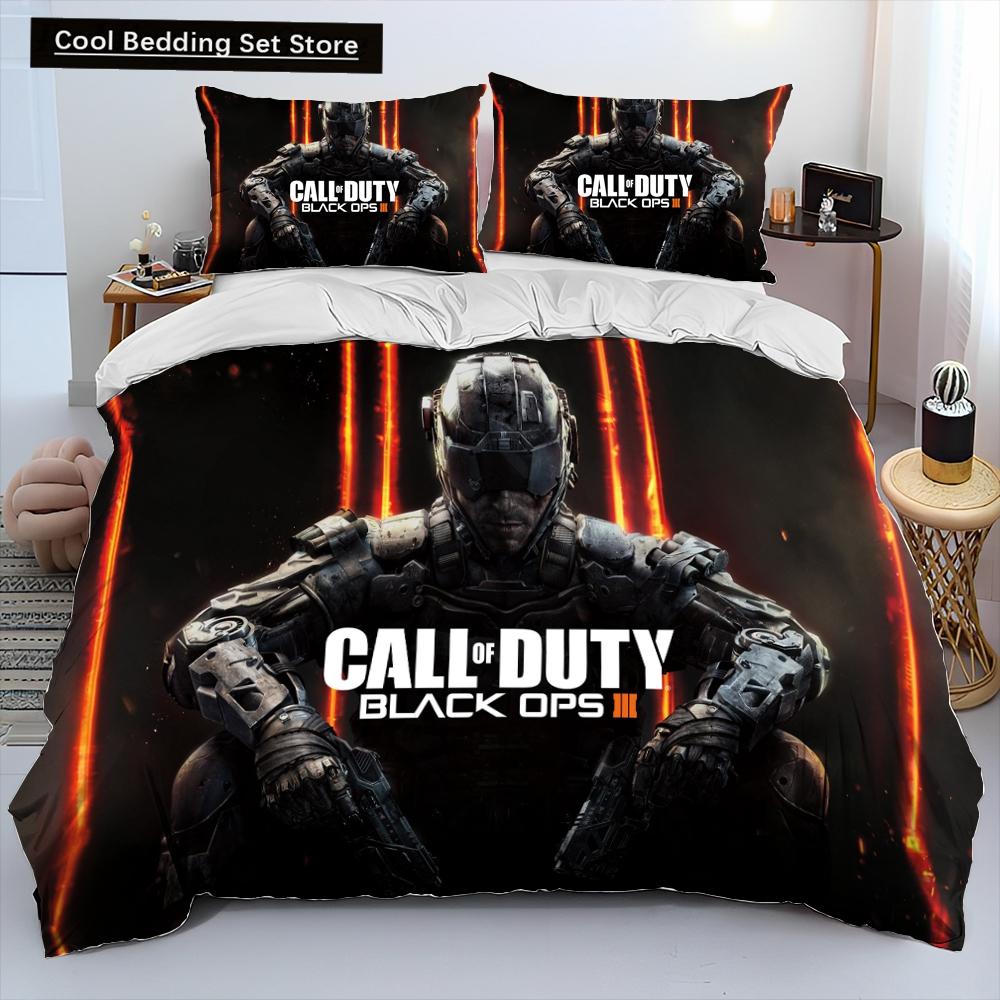 3DPrinting Game Call of Duty Одеяло Постельное белье, Пододеяльник Постельное белье Одеяло Чехол Наволочка, King Queen Size Постельное белье Детский