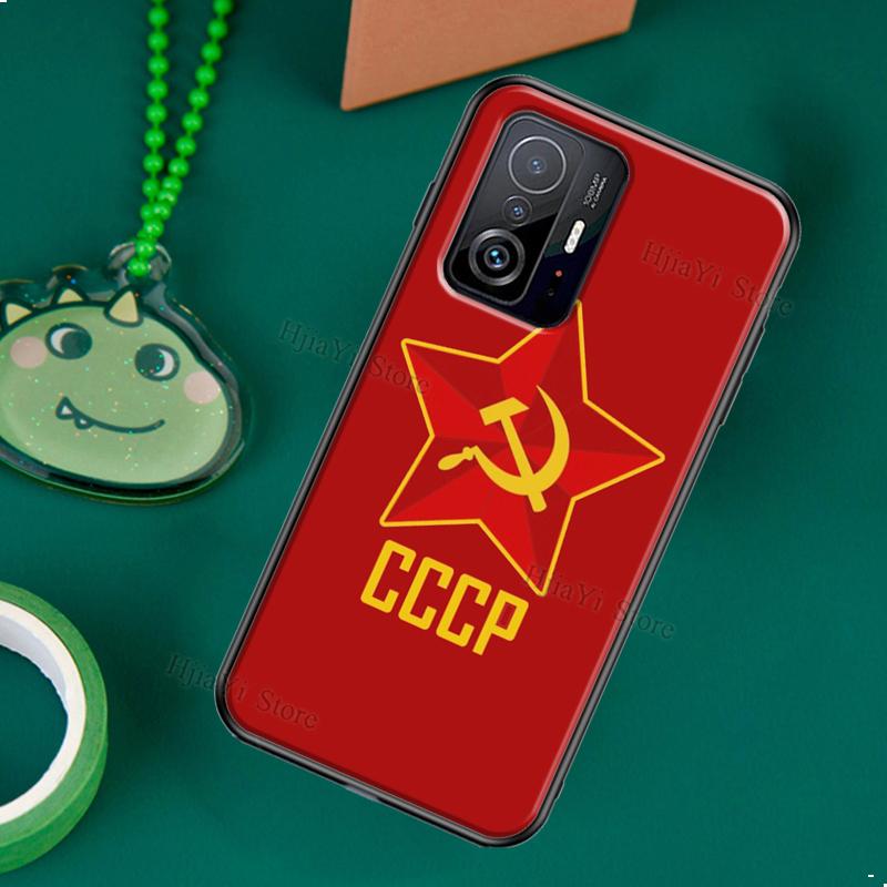 Чехол с флагом СССР СССР CCCP для Xiaomi Mi 11 Lite 10T 11T Pro, чехол для телефона POCO X3 NFC M3 M4 Pro F2 F3