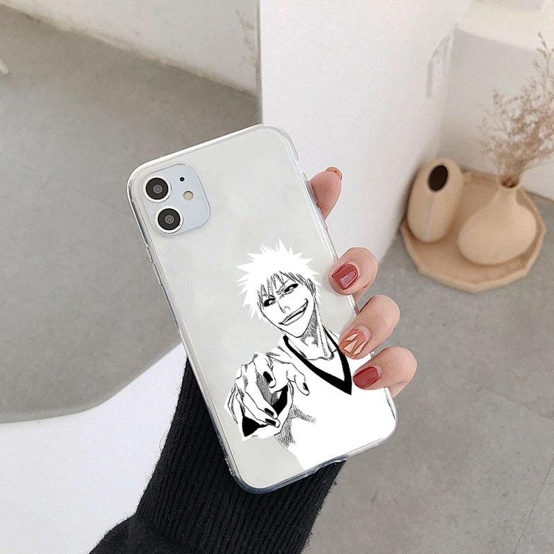 Чехол для телефона с изображением аниме «Блич» для iPhone SE 2020 SE3 2022 13 12 Mini 11 Pro 7 8 5 6 6S Plus X XR XS Max, силиконовый прозрачный чехол из ТПУ
