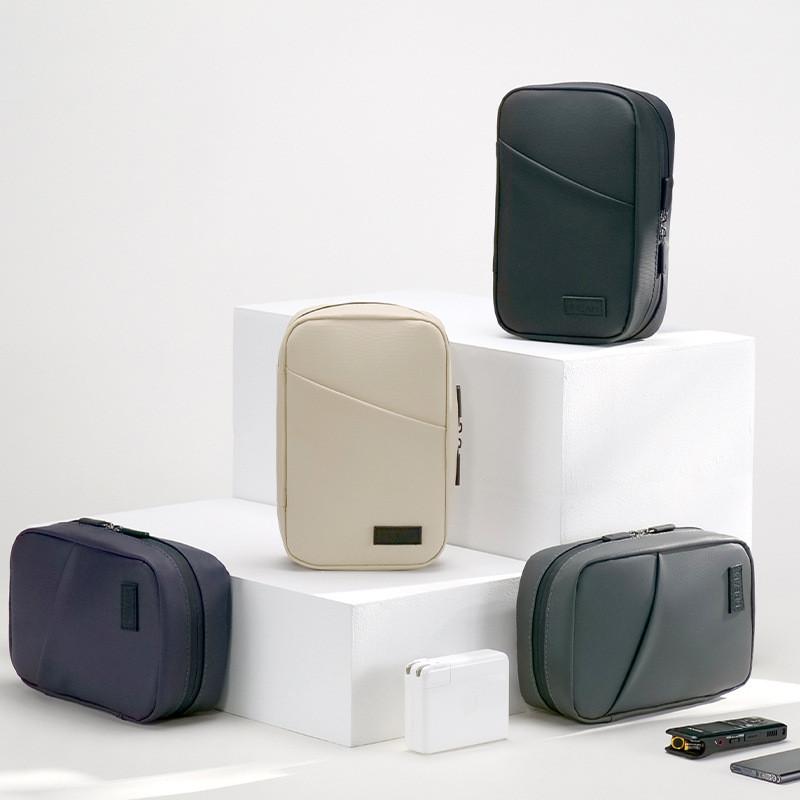 Digital Travel Storage Cube Pu Material Portable Data Cable And Charger Case