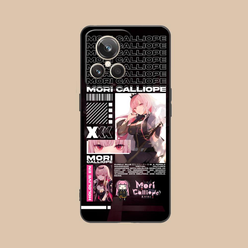 Матовый TPU чехол для мобильного телефона Holo Mori Calliope для Realme GT 8 Neo Pro C75 73 71 C67 65 C55 53 C35 31 C20 15 Цветная обложка
