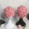 Warm Brain Pullover Cap Creative Funny Brain Beanie Stretchy Knitted Brain Hat  Outdoor