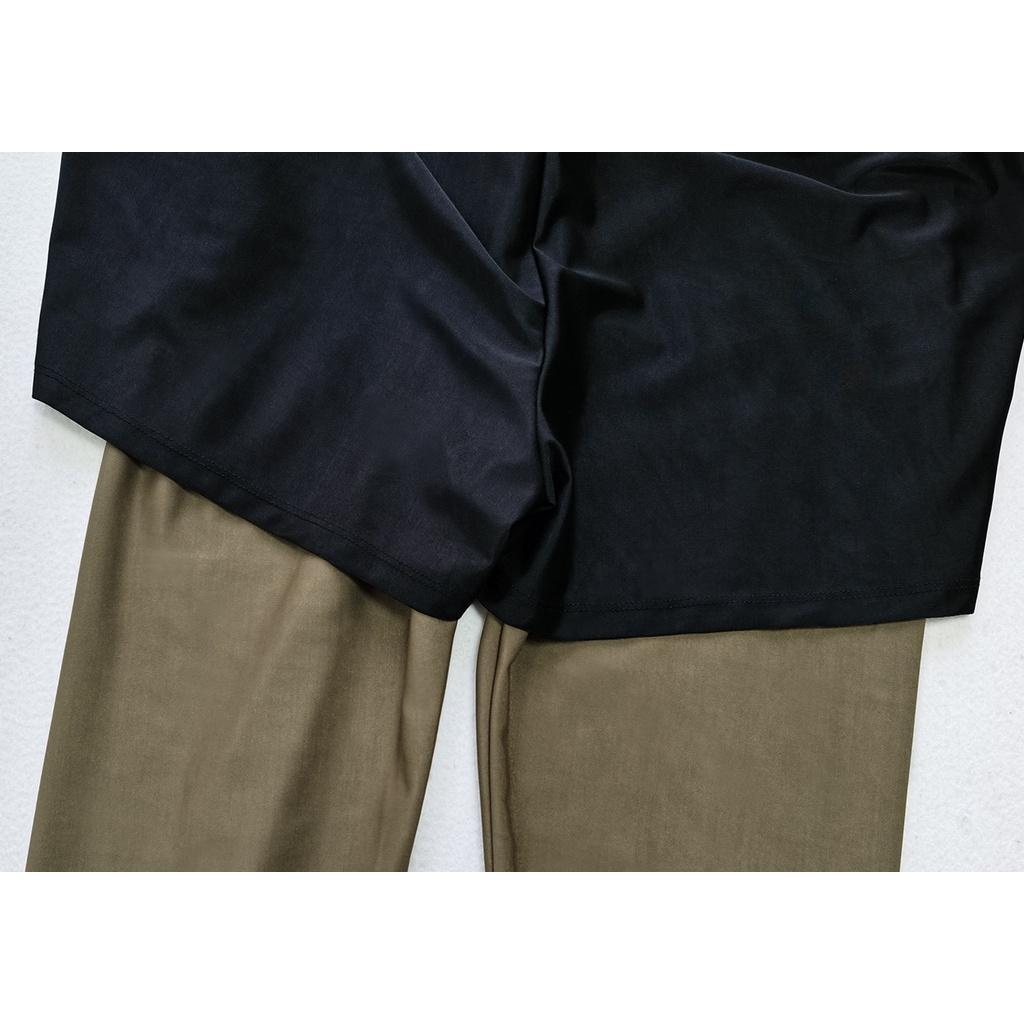 Женский купальник, мусульманский цельный купальник с длинными рукавами, размер S-XL, европейский купальный костюм мусульманки, двухсекционный консервативный купальник с высоким воротом, очень эластичная пляжная одежда