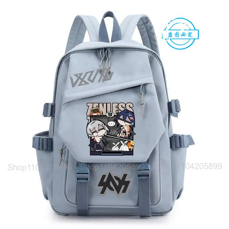 Рюкзак Zenless Zone Zero Аниме Игра Девочки Мальчики Mochila Студенческие Школьные Сумки Мультяшный Дорожный Рюкзак Праздничный Подарок