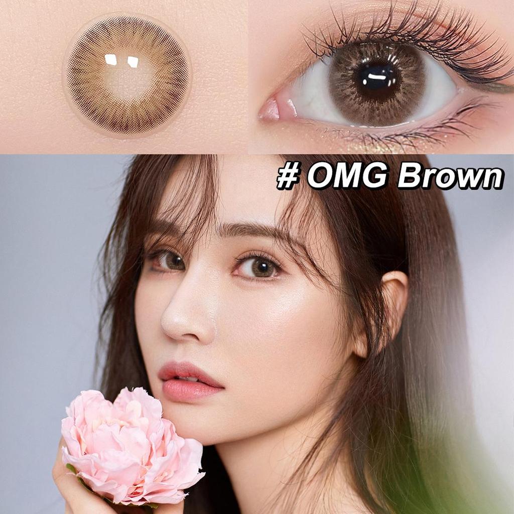 0~-6.00 Colored Contact Lense Magister 14mm Brown/Gray Natural Contact Lenses OMG Series