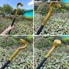 Halloween Snake Staff Egyptian Walking Stick Cane Halloween Party Pimp Cane Prop for Dress Up Cosplay Costume