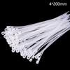 100Pcs/Pack Heavy Duty Cables Fastening Rings Loop Hardware Organizer Wire Straps Self Locking Nylon Cable Ties Plastic Cord Tie