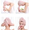 Newest Microfibre After Shower Hair Drying Wrap Womens Girls Lady's Towel Quick Dry Hair Hat Cap Turban Head Wrap Bathing Tools