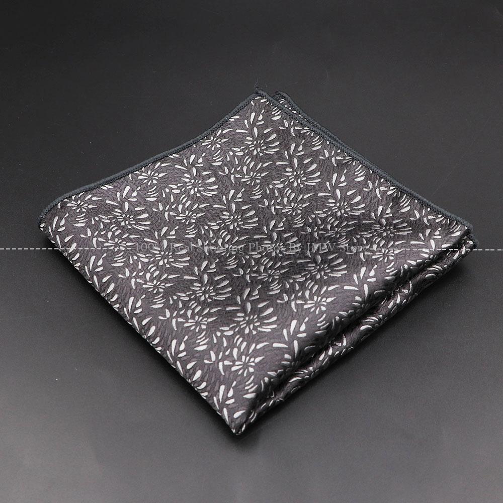 High Quality Men Handkerchief Red Blue Rose Floral Constellation Designed Wave Lines 26cm Width Tuxedo Suit Shirt Pocket Square